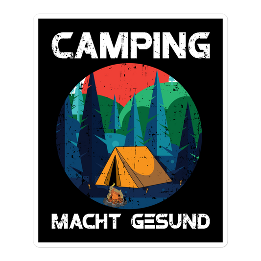 Camping macht gesund | Aufkleber