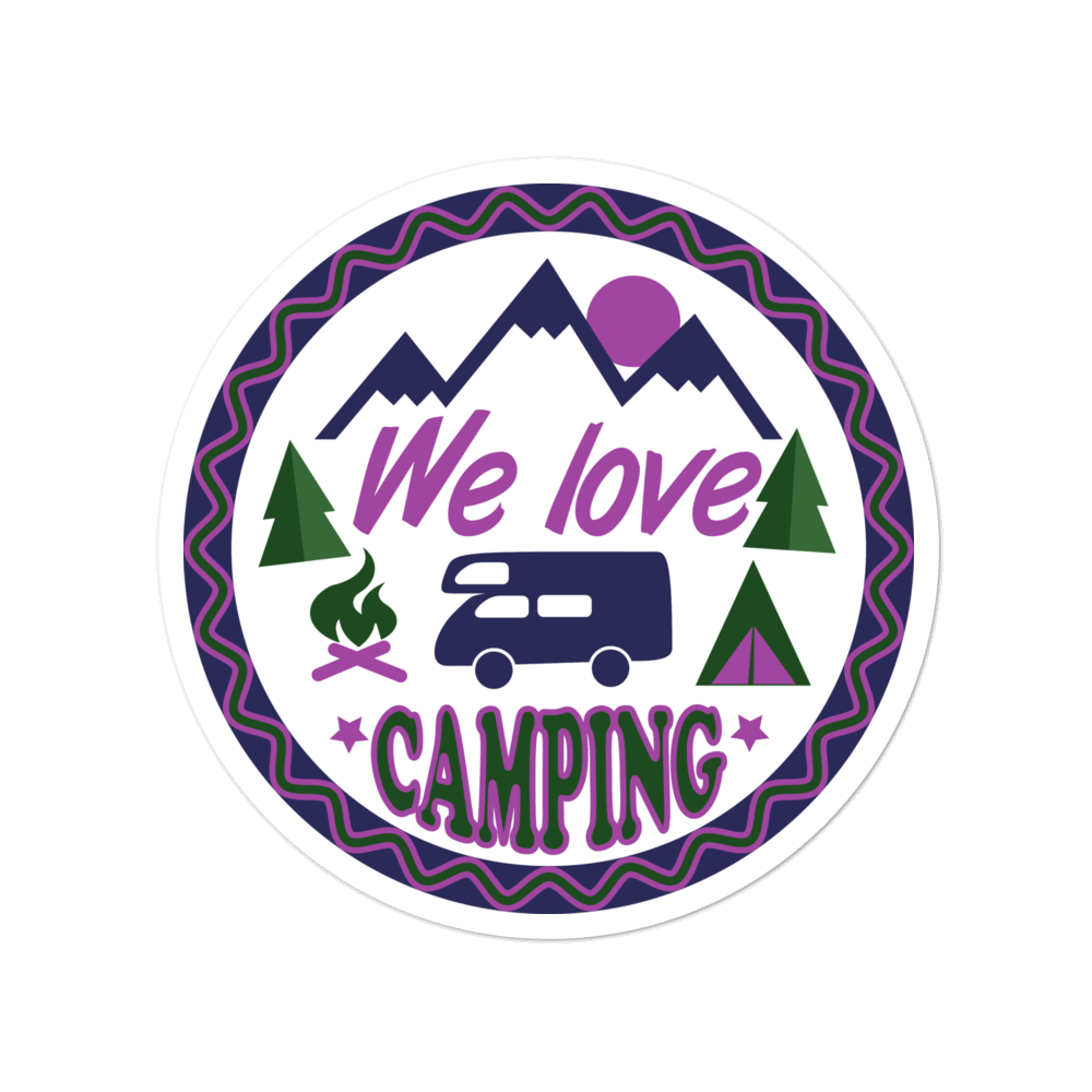 We Love Camping | Aufkleber