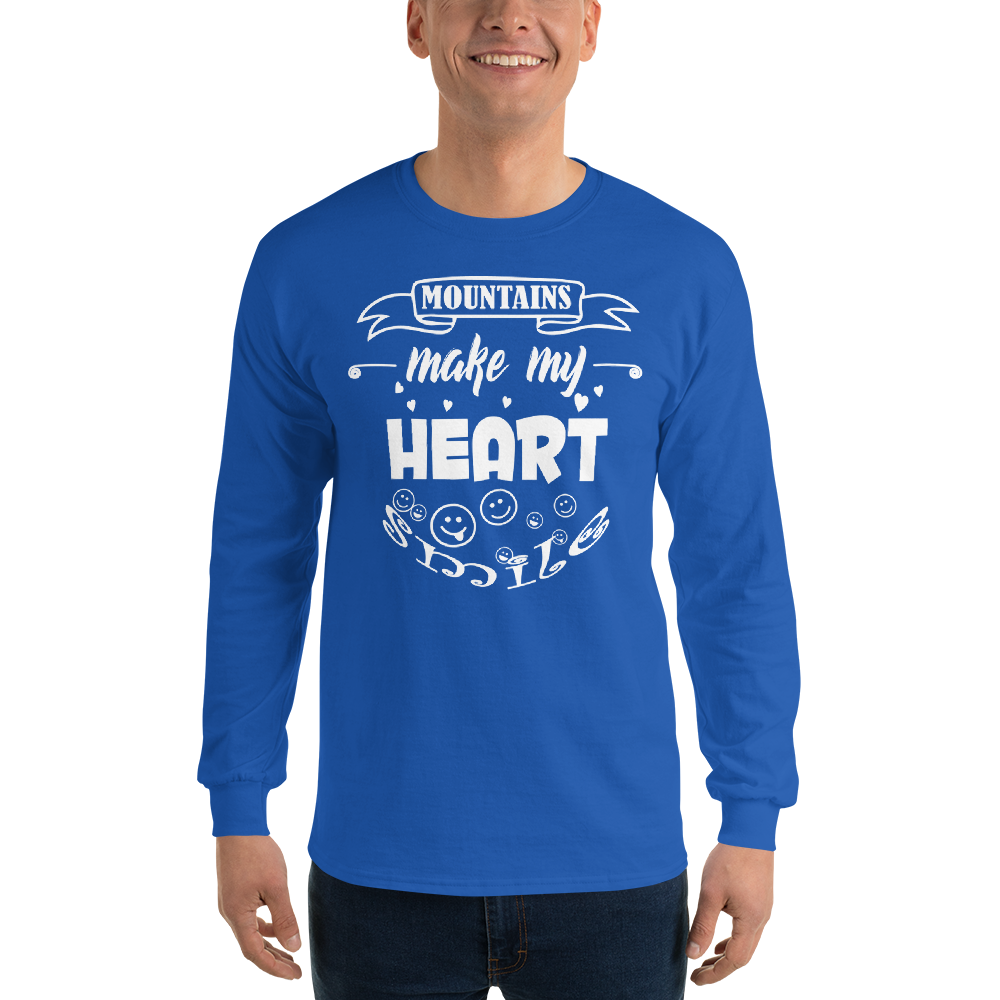 MOUNTAINS make my heart SMILE | Herren Longsleeve