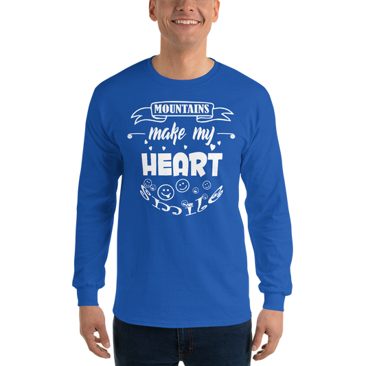 MOUNTAINS make my heart SMILE | Herren Longsleeve