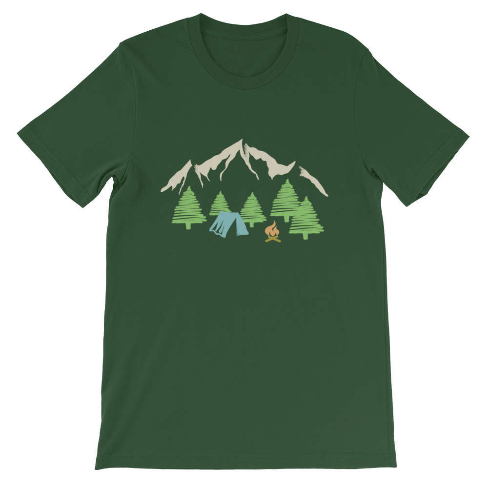 Camping und Berge | Unisex T-Shirt