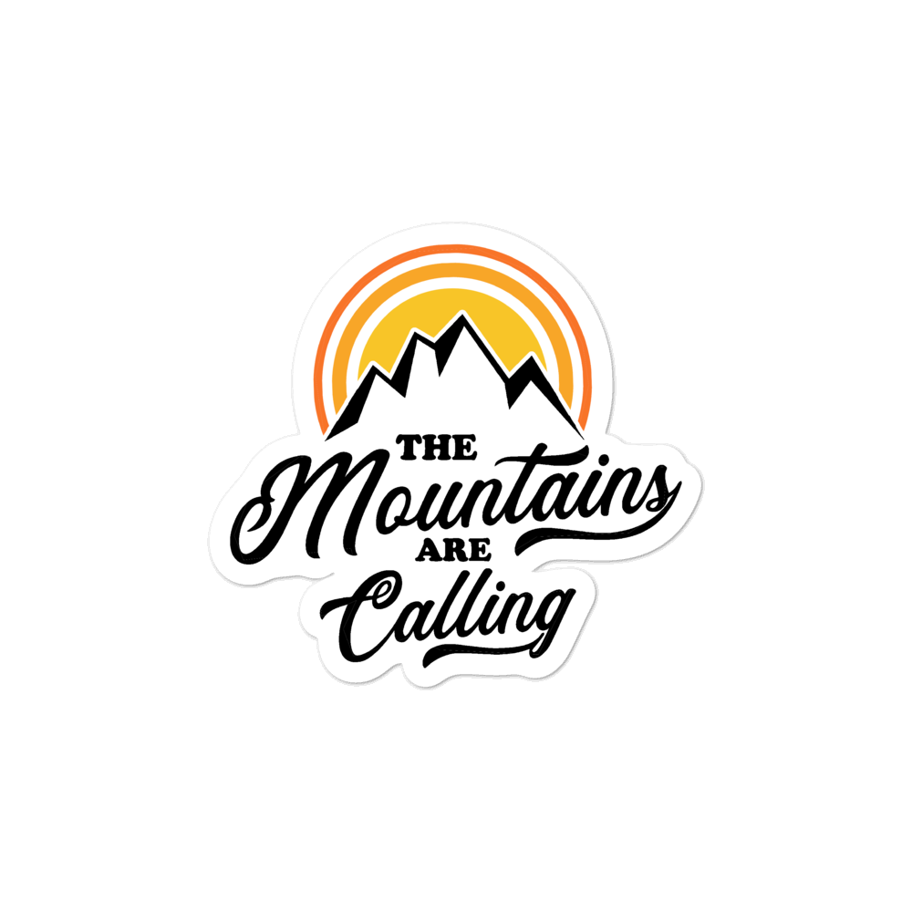 Mountains Are Calling | Aufkleber