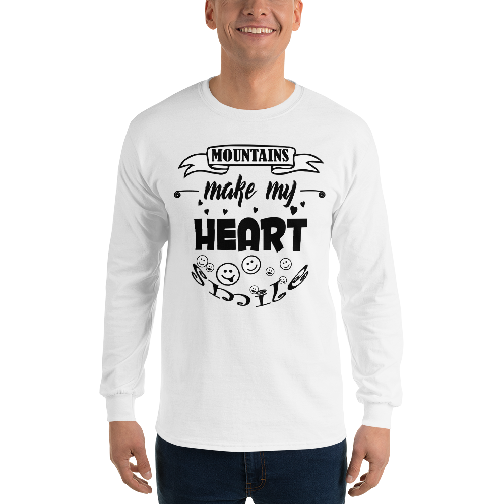 MOUNTAINS make my heart SMILE | Herren Longsleeve