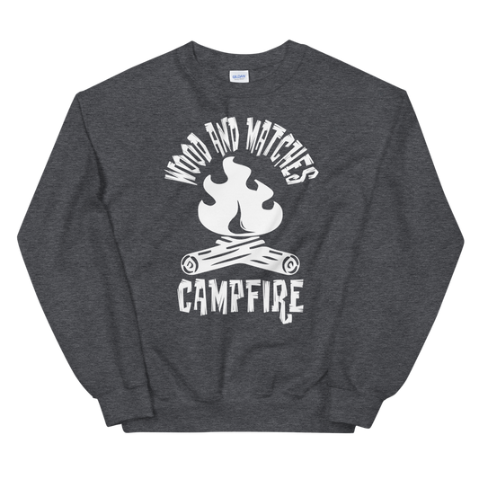 Wood and Matches Campfire | Unisex-Sweatshirt