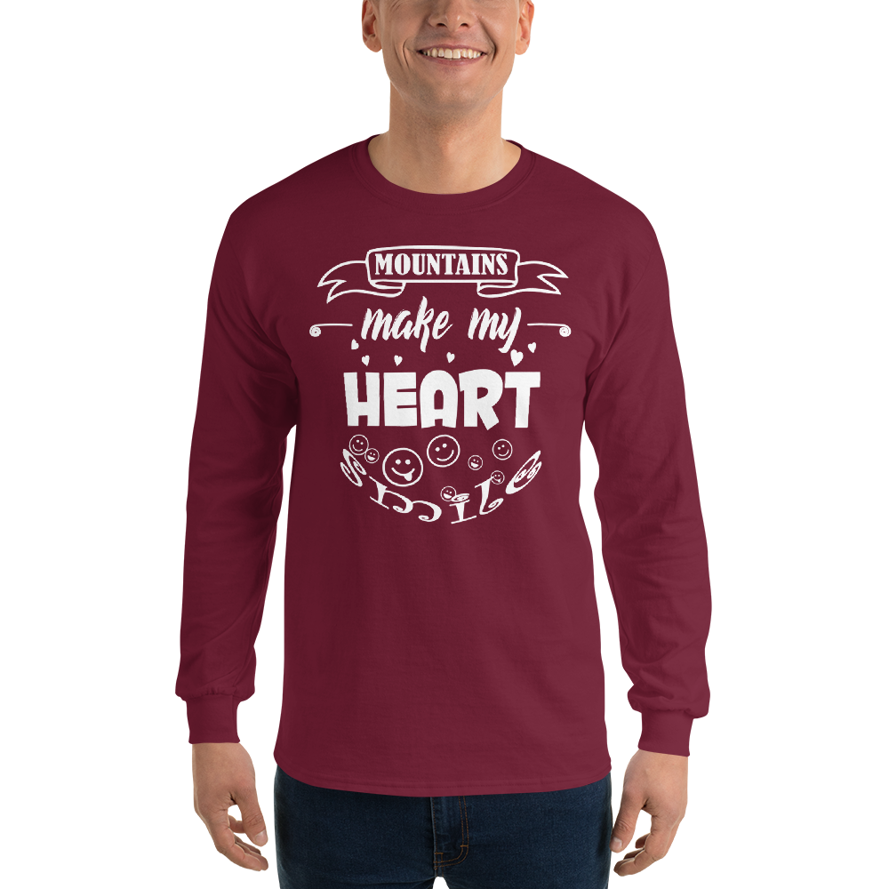 MOUNTAINS make my heart SMILE | Herren Longsleeve