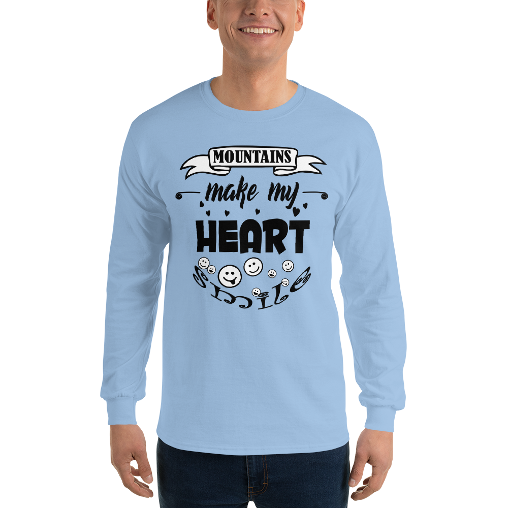 MOUNTAINS make my heart SMILE | Herren Longsleeve