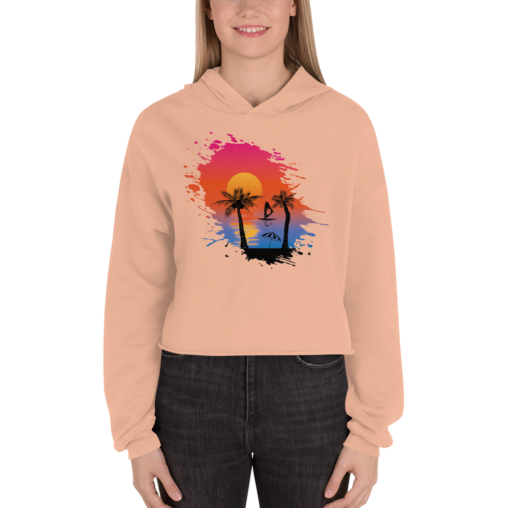 Windsurfing & Palmen | Cropped Hoodie