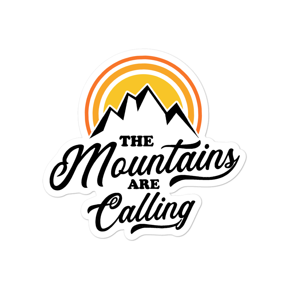 Mountains Are Calling | Aufkleber