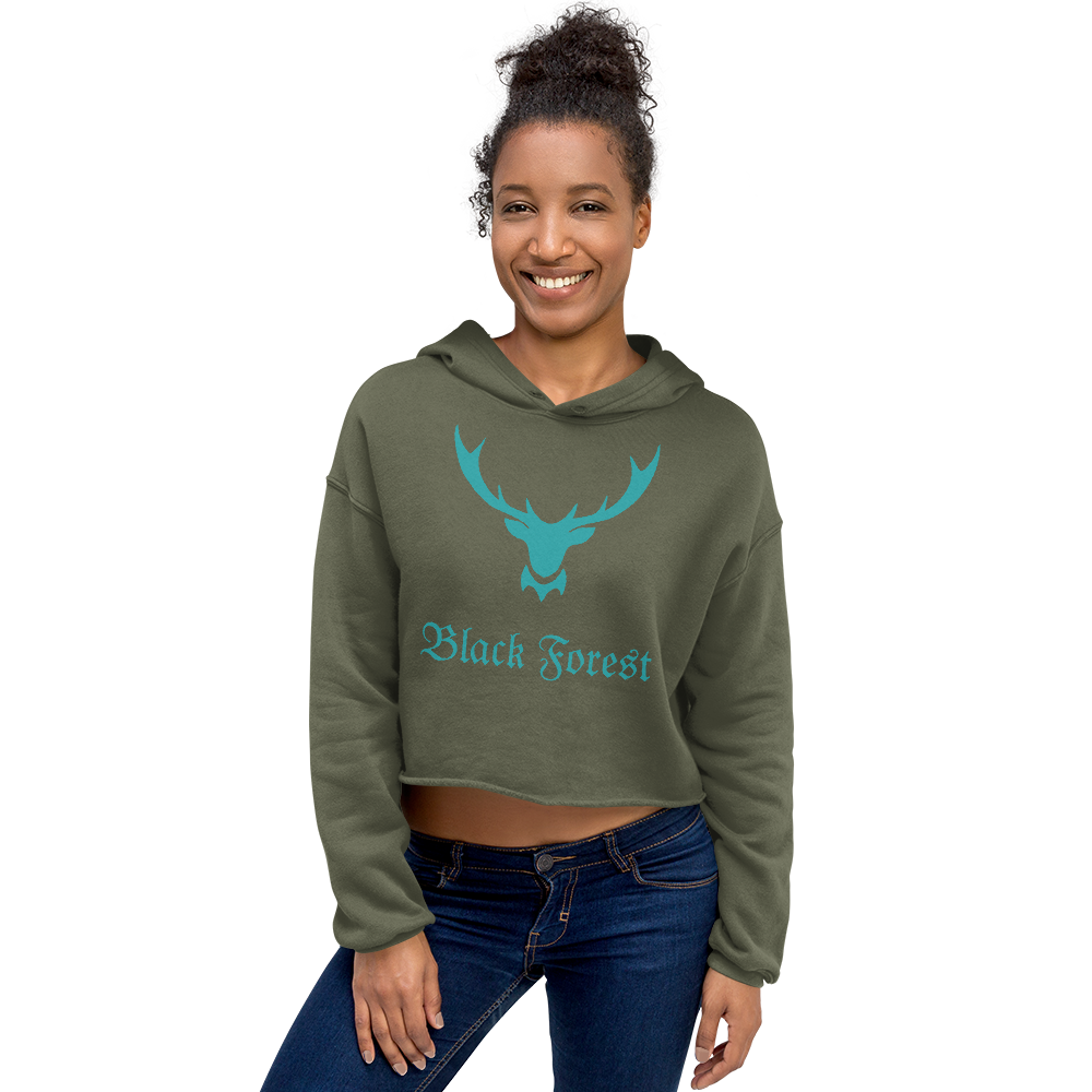 Black Forest Hirschgeweih | Cropped Hoodie