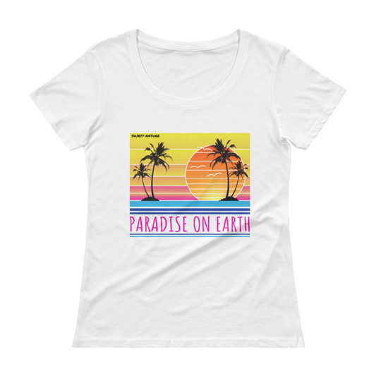 Paradise On Earth | Damen T-Shirt