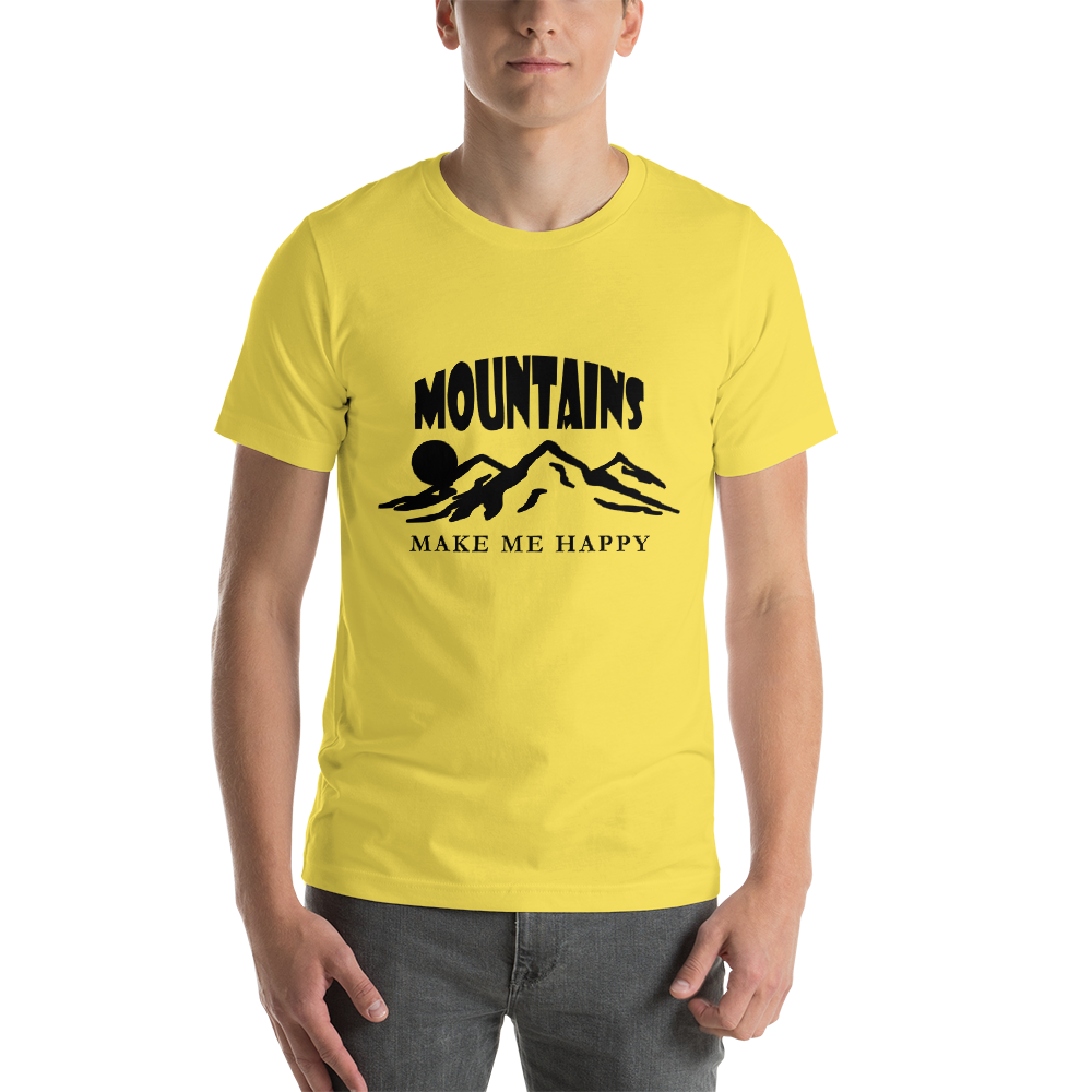 Mountains make me happy | Unisex T-Shirt