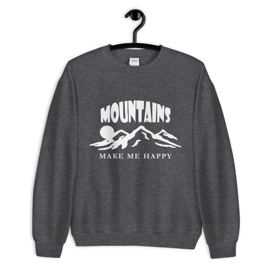 Mountains make me happy | Unisex-Sweatshirt