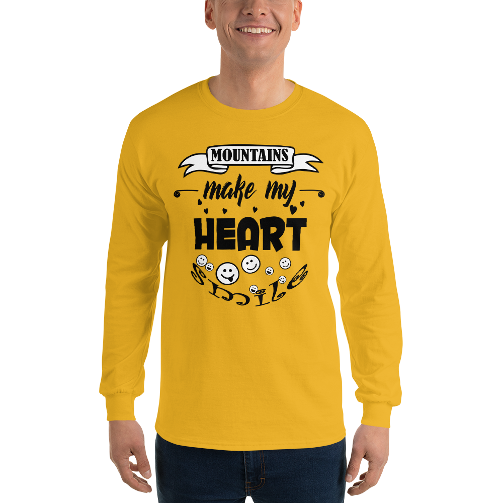 MOUNTAINS make my heart SMILE | Herren Longsleeve