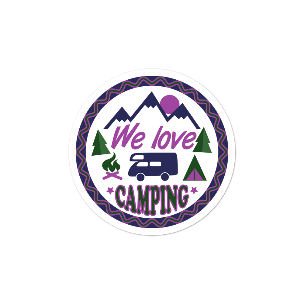 We Love Camping | Aufkleber