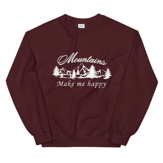 Mountains make me happy | Unisex-Sweatshirt