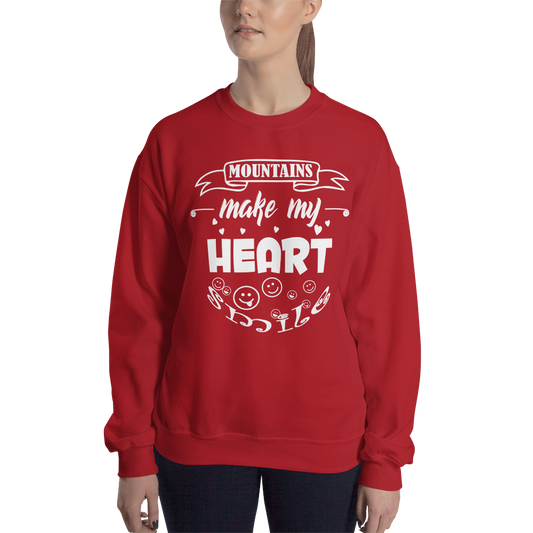 MOUNTAINS make my heart SMILE | Unisex Sweatshirt