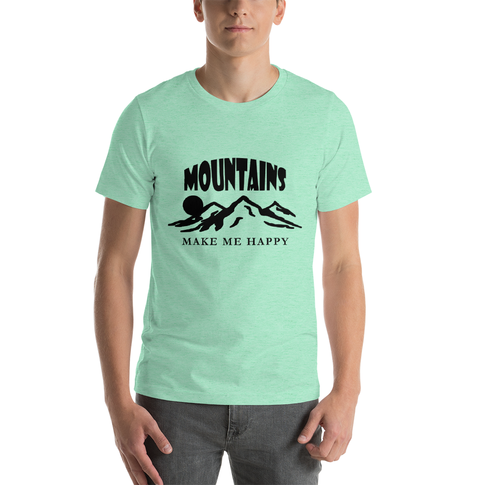 Mountains make me happy | Unisex T-Shirt