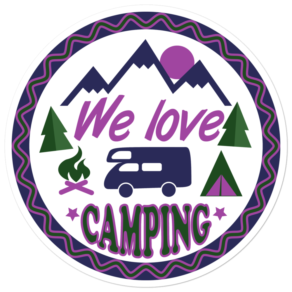 We Love Camping | Aufkleber