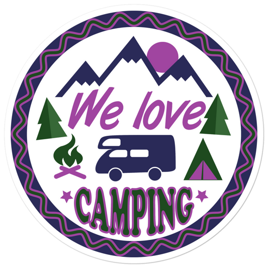 We Love Camping | Aufkleber