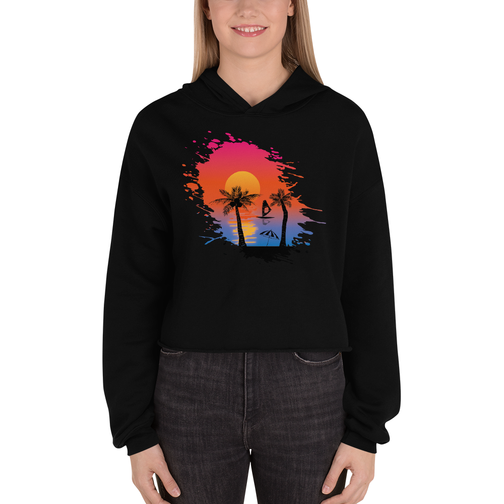 Windsurfing & Palmen | Cropped Hoodie