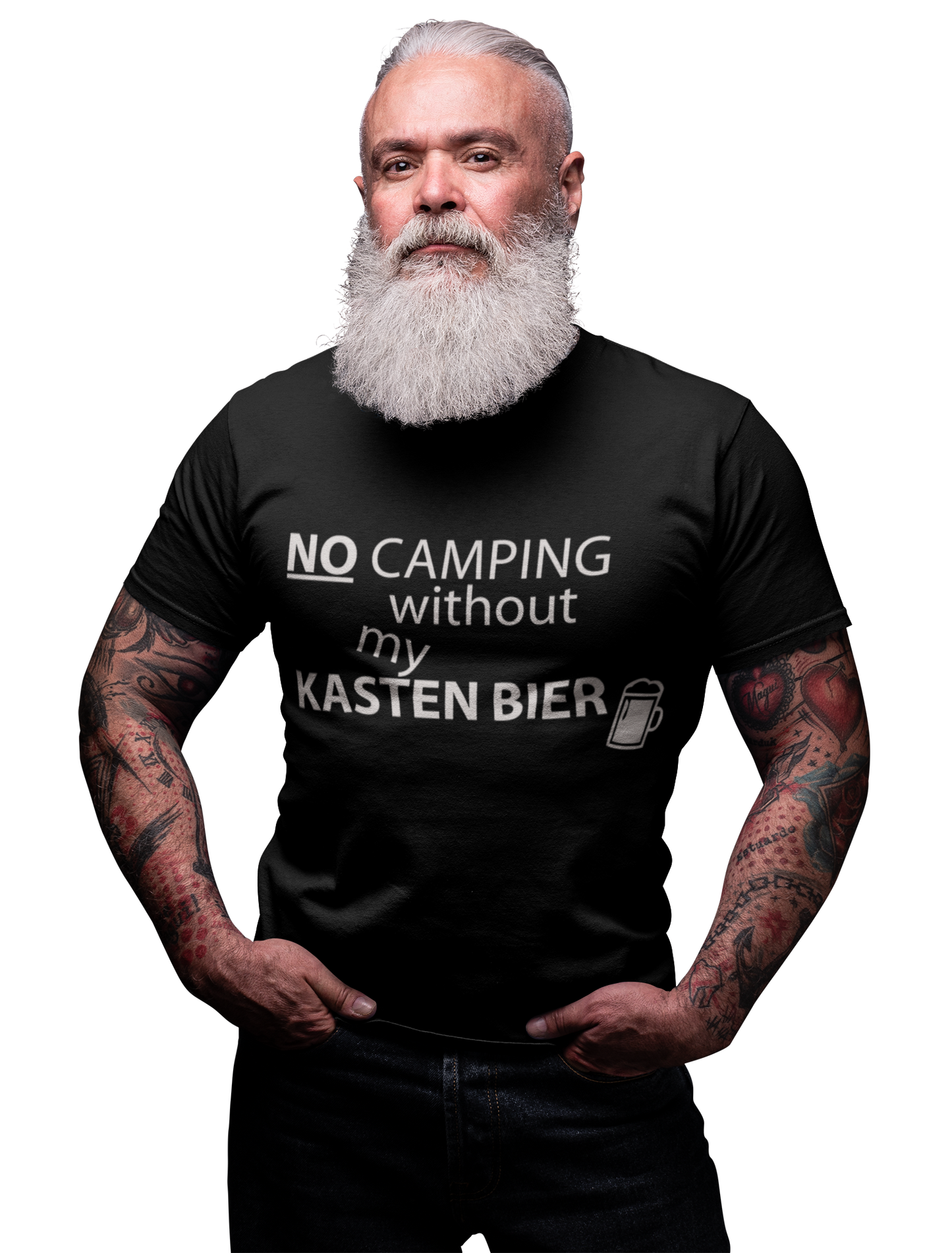 NO Camping without my Kasten Bier | Unisex Premium T-Shirt