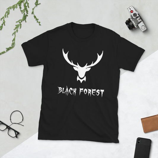 Black Forest Hirschgeweih Metal | Organic T-Shirt