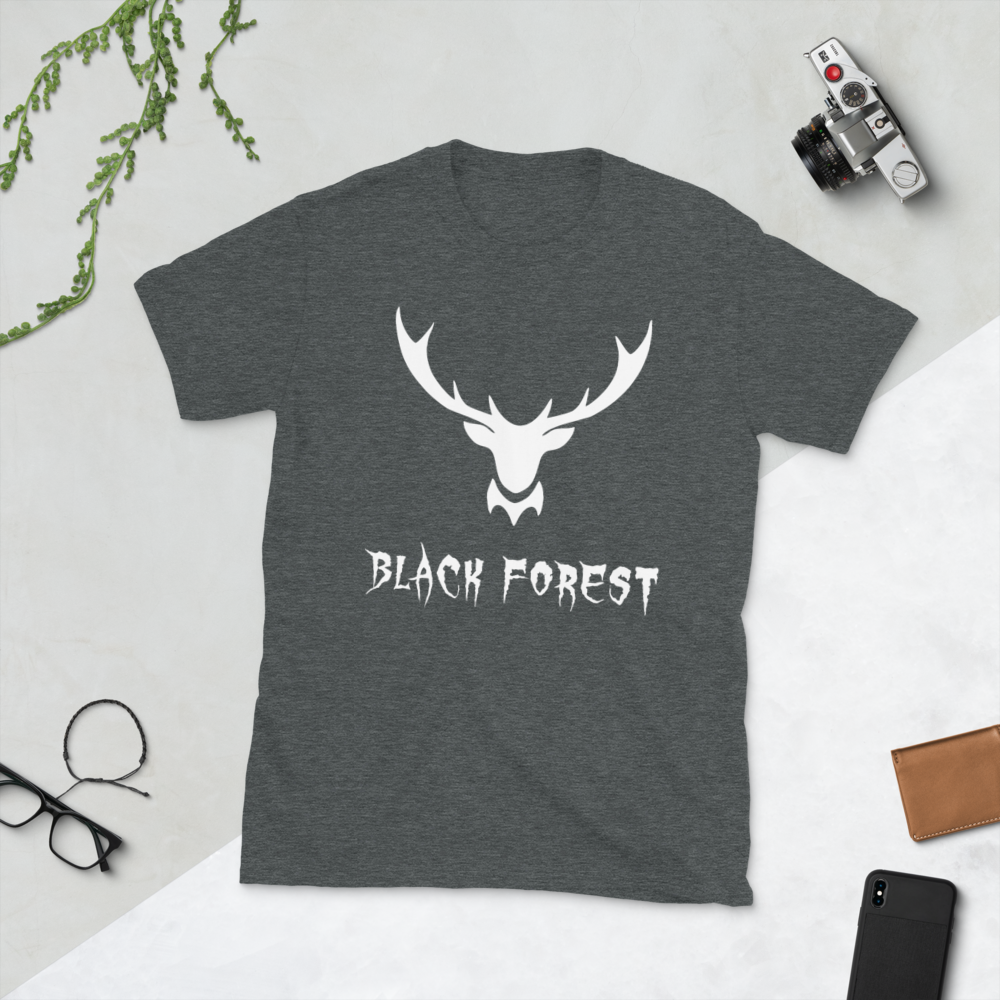 Black Forest Hirschgeweih Metal | Organic T-Shirt
